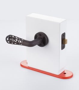 Custom Door Handles, Sample black steel