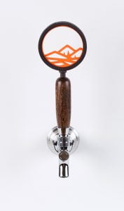Knockout Knobs Bright Idea Beer Tap round orange