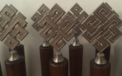 Skewed Brewery Logo Tap Handles