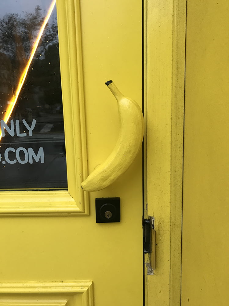 Mighty Lucky Photography Studios Banana Door Handle