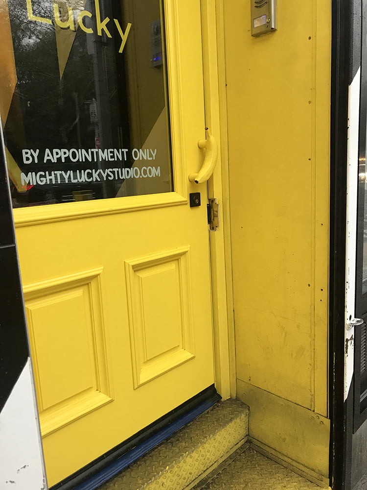 Mighty Lucky Photography Studios Banana Door Handle