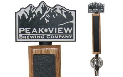 Peak View Brewing Colorado Mountains Tap Handle