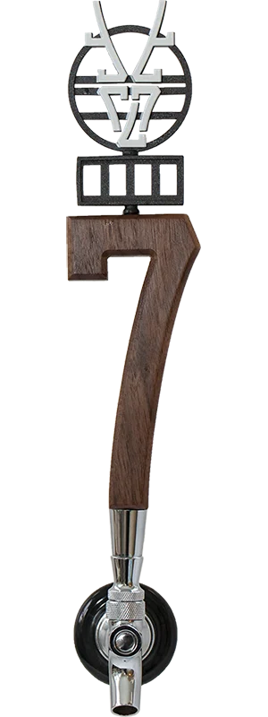 7 Clans Brewing Custom Beer Tap by Knockout Designs