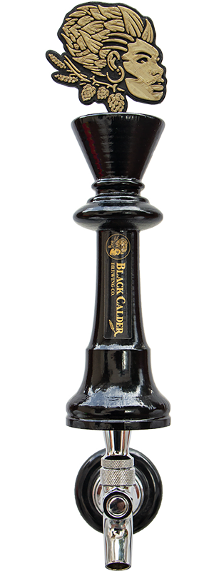 Black Calder Custom Beer Tap by Knockout Designs